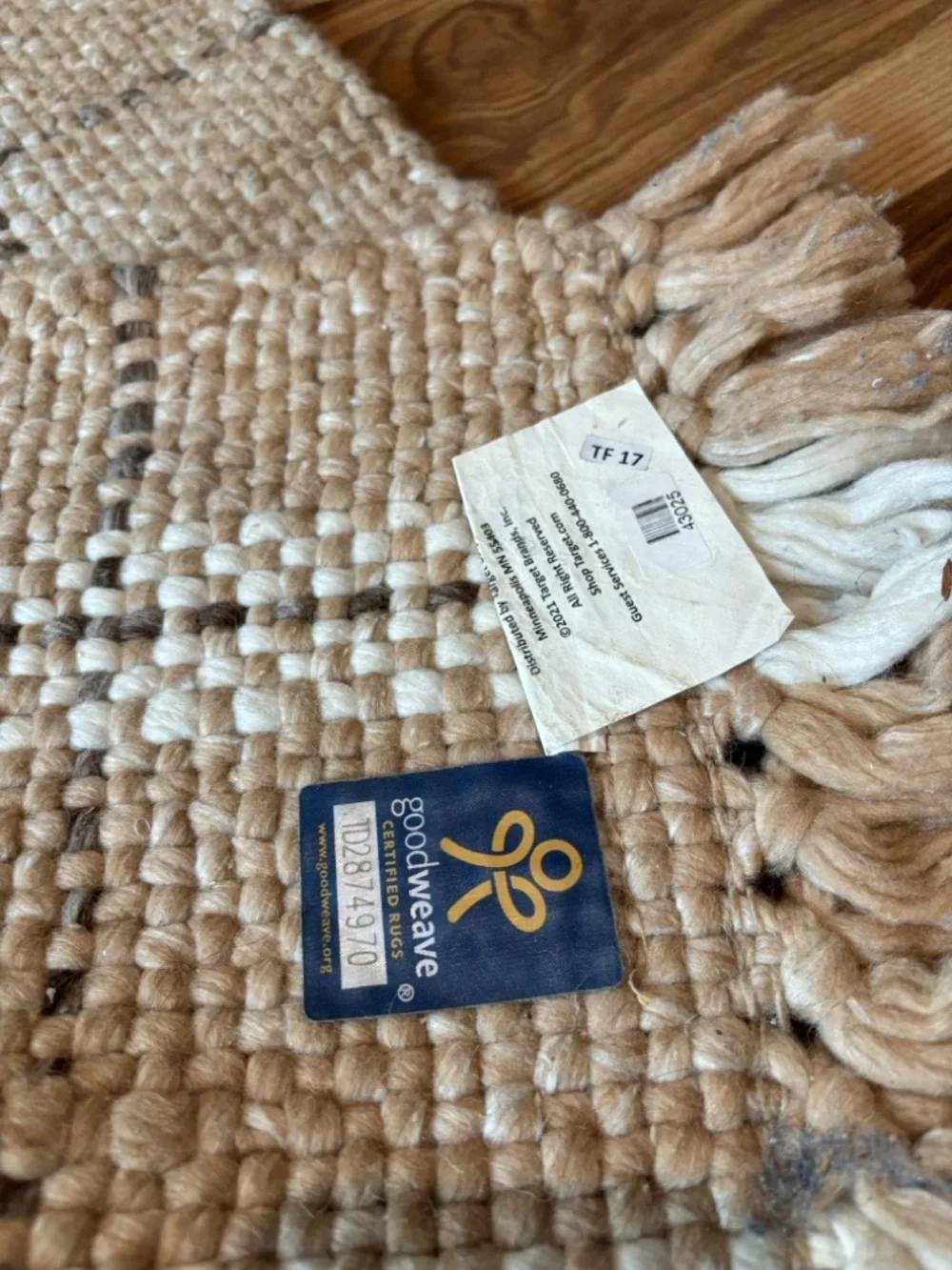 Threshold handwoven rectangular
